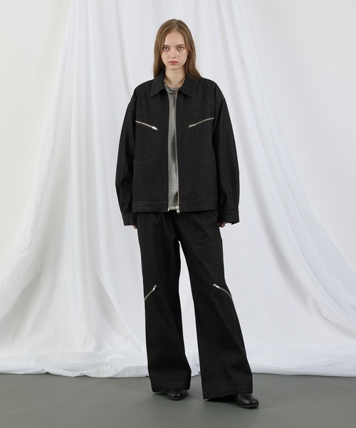 SELLE GLANT(セレグランテ)の「RIGID DENIM ZIP DESIGN PANTS/リジットデニムジップデザインパンツ(デニムパンツ・メンズ・ブラック/ダークインディゴブルー・LARGE/MEDIUM/SMALL)」の19枚目の写真