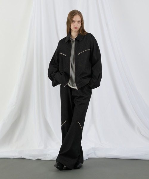 SELLE GLANT(セレグランテ)の「RIGID DENIM ZIP DESIGN PANTS/リジットデニムジップデザインパンツ(デニムパンツ・メンズ・ブラック/ダークインディゴブルー・LARGE/MEDIUM/SMALL)」の20枚目の写真