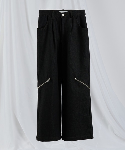 selle glant（セレグランテ）の「RIGID DENIM ZIP DESIGN PANTS