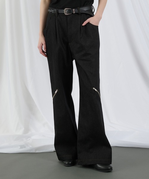 selle glant（セレグランテ）の「RIGID DENIM ZIP DESIGN PANTS