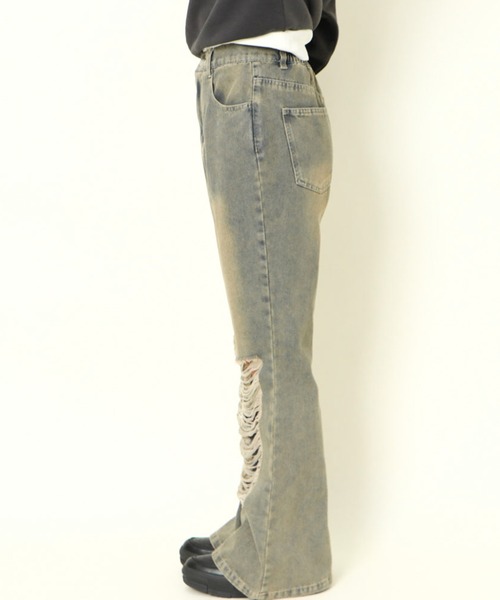 GORGE（ゴージ）の「フレアーダメージデニムパンツ（デニムパンツ・レディース・ブルー/ブルー系その他・F）」の7枚目の写真