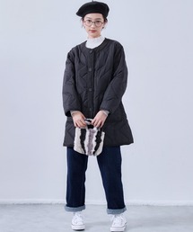 On One's Own（オンワンズオン）の「超音波ミディアムキルティングジャケット（ノーカラージャケット）」