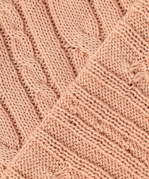 J.PRESS Ladies(J.プレス レディス)の「【洗える】GIZA MERCERIZE COTTON ケーブル ニット(ニット/セーター・レディース・イエロー系/ピンク系/ベージュ系/サックスブルー系/ホワイト系・SMALL)」の7枚目の写真
