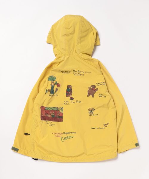 DENIM DUNGAREE（デニムダンガリー）の「Scribble Mountain Hoodie（マウンテンパーカー・キッズ・イエロー・130）」の5枚目の写真