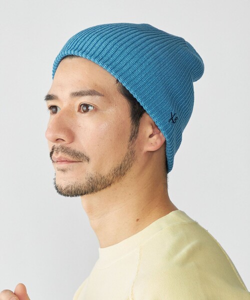 SHIPS（シップス）の「【WEB限定】SHIPS:〈抗菌/防臭〉2サイズ ワンポイント ロゴ ワッチ キャップ ビーニー（ニットキャップ/ビーニー・メンズ・ブラック/ナチュラル/チャコールグレー/ブルー/ロイヤルブルー/ネイビー・SMALL/LARGE）」の5枚目の写真