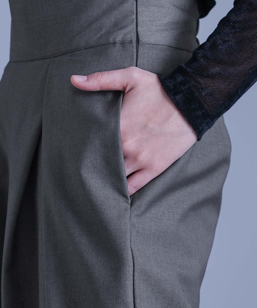 kOhAKU(コハク)の「ハイウエストタックパンツ(その他パンツ・レディース・グレー/ブラック・L~LL/S~M/3L)」の17枚目の写真