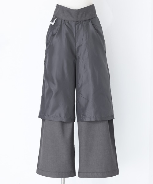 kOhAKU(コハク)の「ハイウエストタックパンツ(その他パンツ・レディース・グレー/ブラック・L~LL/S~M/3L)」の5枚目の写真
