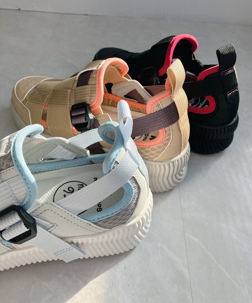 Gomu 56（ゴムゴム）の「洗える 厚底 超軽量 メッシュ スニーカー（スニーカー・レディース・ブラック/ライトグレー/キャメル・S/M/L/LL）」の4枚目の写真
