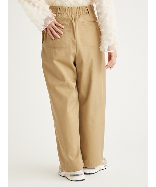 emmi（エミ）の「撥水 サイドタックパンツ（チノパンツ・レディース・ネイビー/ベージュ・0/1）」の6枚目の写真