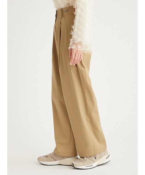 emmi（エミ）の「撥水 サイドタックパンツ（チノパンツ・レディース・ネイビー/ベージュ・0/1）」の7枚目の写真