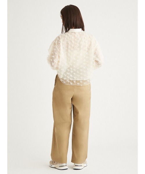 emmi（エミ）の「撥水 サイドタックパンツ（チノパンツ・レディース・ネイビー/ベージュ・0/1）」の13枚目の写真