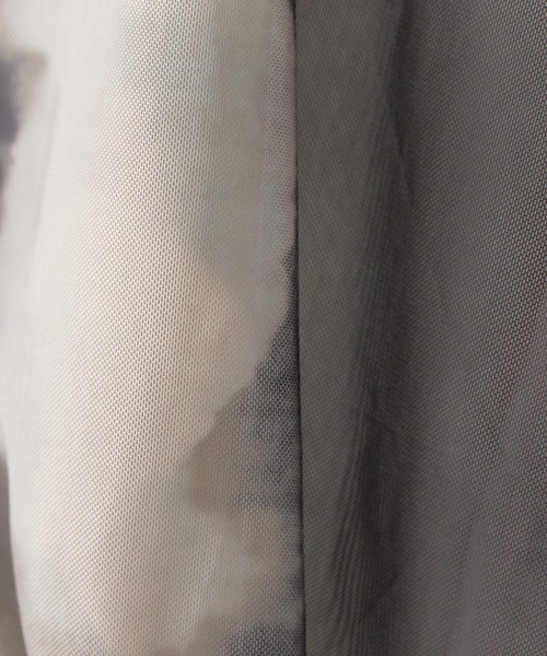 BLANK　（ブランク）の「Marble Print Sheer Tops / マーブルプリントシアートップス（Tシャツ/カットソー・レディース・ブラウン/グレー/ブルー・FREE）」の6枚目の写真