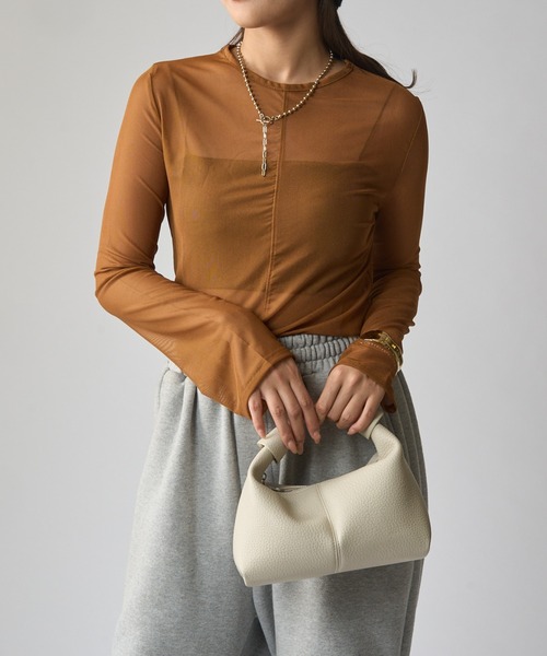 Lui's（ルイス）の「シアートップス（Tシャツ/カットソー・レディース・グレー/ブラック/ホワイト/ブラウン・FREE）」の12枚目の写真