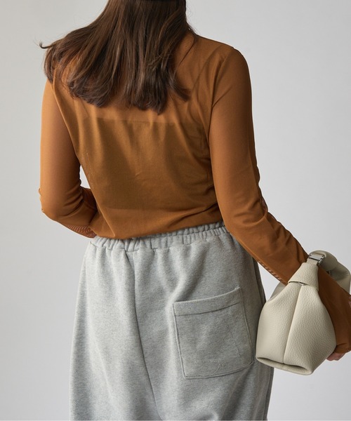 Lui's（ルイス）の「シアートップス（Tシャツ/カットソー・レディース・グレー/ブラック/ホワイト/ブラウン・FREE）」の15枚目の写真