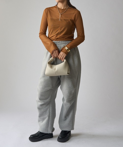 Lui's（ルイス）の「シアートップス（Tシャツ/カットソー・レディース・グレー/ブラック/ホワイト/ブラウン・FREE）」の16枚目の写真