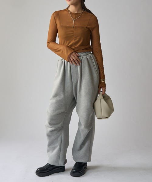 Lui's（ルイス）の「シアートップス（Tシャツ/カットソー・レディース・グレー/ブラック/ホワイト/ブラウン・FREE）」の17枚目の写真