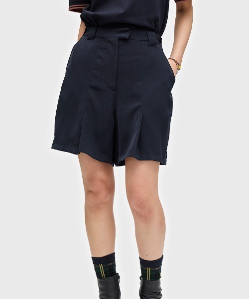 FREDPERRY☆ウィメンズ プリーツショートパンツ セール】Pleated Shorts/プリーツショートパンツ(スウェット