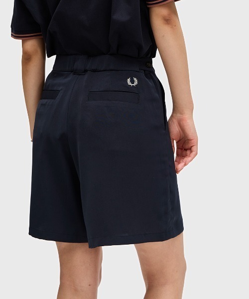 FREDPERRY☆ウィメンズ プリーツショートパンツ セール】Pleated Shorts／プリーツショートパンツ（スウェット