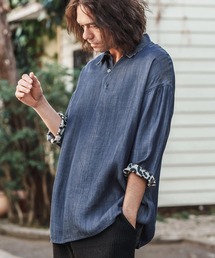 ブラウス シャツ 「ZOZOTOWN限定」LHP×彩雪/Over size DENIM short sleeve shirt(UNISEX)/lhpa R13 Cropped Denim Shirt | Saks Fifth Avenue