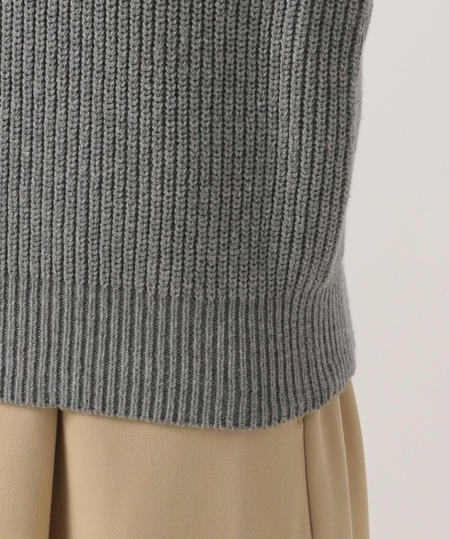 BAYFLOW(ベイフロー)の「ラインカラーハーフジッププルオーバー(ニット/セーター・レディース・オフホワイト/グレー・FREE)」の10枚目の写真