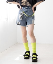 repipi armario | ダメージデニムショートパンツ(デニムパンツ)