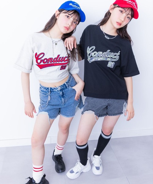 repipi armario（レピピ アルマリオ）の「ダメージデニムショートパンツ（デニムパンツ・キッズ・グレー系その他/ブルー/ブルー系その他/ブラック系その他/ホワイト・SMALL/LARGE/MEDIUM）」の6枚目の写真