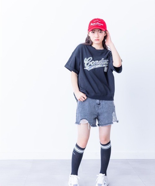 repipi armario（レピピ アルマリオ）の「ダメージデニムショートパンツ（デニムパンツ・キッズ・グレー系その他/ブルー/ブルー系その他/ブラック系その他/ホワイト・SMALL/LARGE/MEDIUM）」の10枚目の写真