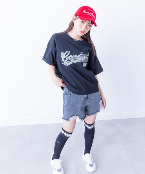 repipi armario（レピピ アルマリオ）の「ダメージデニムショートパンツ（デニムパンツ・キッズ・グレー系その他/ブルー/ブルー系その他/ブラック系その他/ホワイト・SMALL/LARGE/MEDIUM）」の11枚目の写真