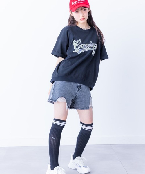 repipi armario（レピピ アルマリオ）の「ダメージデニムショートパンツ（デニムパンツ・キッズ・グレー系その他/ブルー/ブルー系その他/ブラック系その他/ホワイト・SMALL/LARGE/MEDIUM）」の12枚目の写真