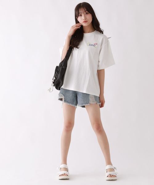 repipi armario（レピピ アルマリオ）の「ダメージデニムショートパンツ（デニムパンツ・キッズ・グレー系その他/ブルー/ブルー系その他/ブラック系その他/ホワイト・SMALL/LARGE/MEDIUM）」の21枚目の写真