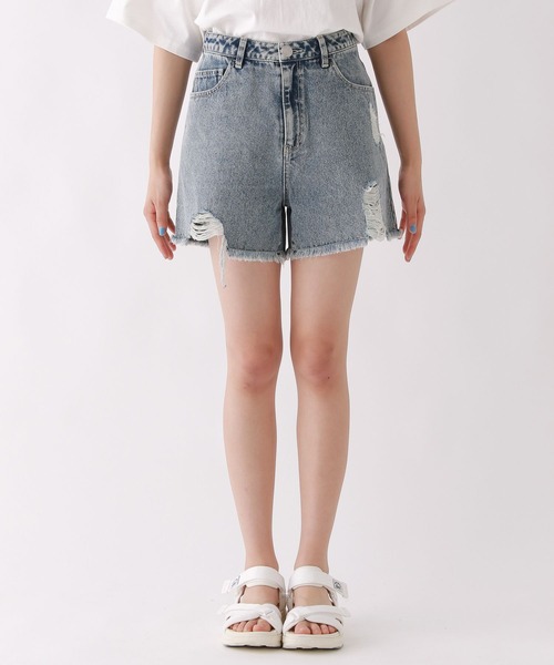 repipi armario（レピピ アルマリオ）の「ダメージデニムショートパンツ（デニムパンツ・キッズ・グレー系その他/ブルー/ブルー系その他/ブラック系その他/ホワイト・SMALL/LARGE/MEDIUM）」の22枚目の写真