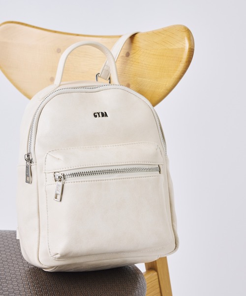 GYDA(ジェイダ)の「GYDA(ジェイダ) ミニリュック GY-B284 ベーシックシリーズ(バックパック/リュック・レディース・ブラック/アイボリー/グレー・FREE)」の2枚目の写真