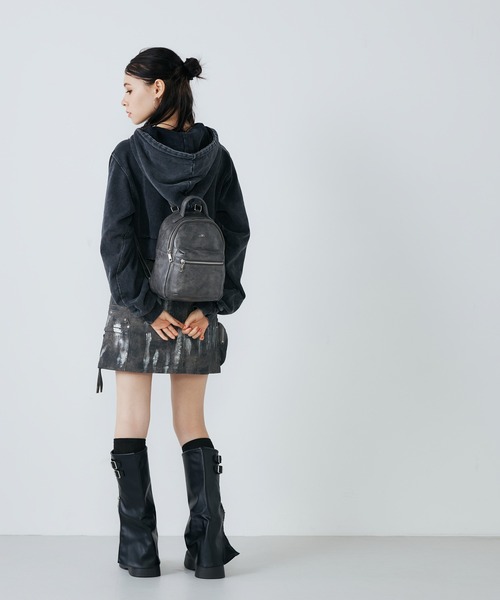 GYDA(ジェイダ)の「GYDA(ジェイダ) ミニリュック GY-B284 ベーシックシリーズ(バックパック/リュック・レディース・ブラック/アイボリー/グレー・FREE)」の20枚目の写真