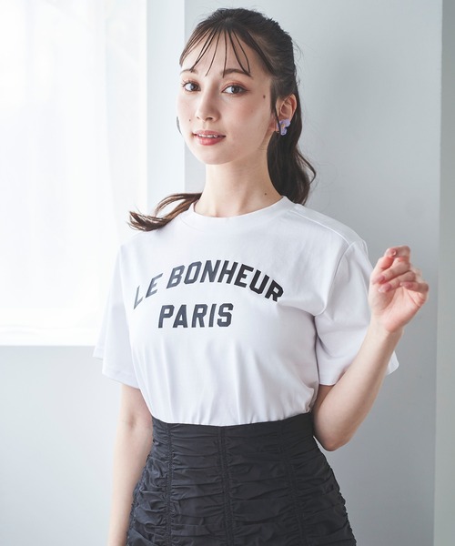 31 Sons de mode(トランテアン ソン ドゥ モード)の「ロゴプリントTシャツ(Tシャツ/カットソー・レディース・ブラック/オフホワイト・フリー)」の22枚目の写真