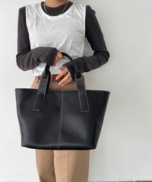 【ZOZO限定】Smooth stitch tote bag / スムース ステッチ トートバッグ
