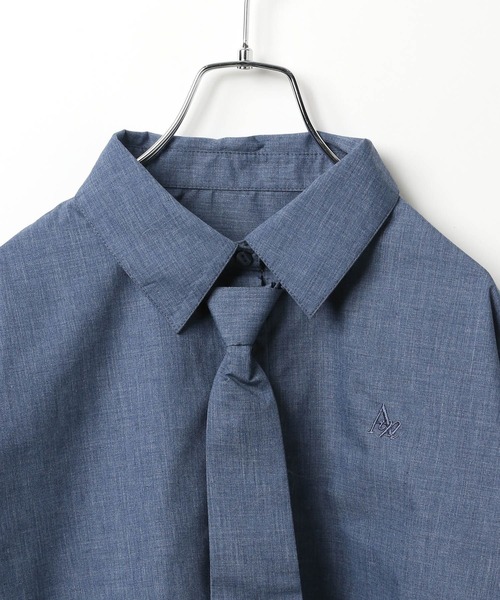 GLOBAL WORK(グローバルワーク)の「ネクタイクロップドシャツ/AND YUA ANY/251538(シャツ/ブラウス・キッズ・ライトブルー/ライトグレー/ネイビー・FREE)」の11枚目の写真