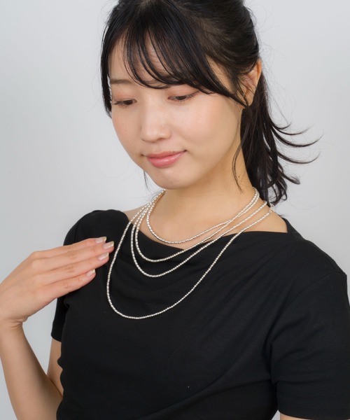 Harpo(アルポ)の「【Harpo/アルポ】ナバホパール シルバー ネックレス ビーズ3mm(ネックレス・レディース・シルバー・FREE)」の12枚目の写真
