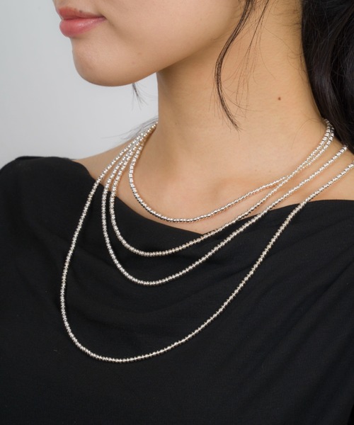 Harpo(アルポ)の「【Harpo/アルポ】ナバホパール シルバー ネックレス ビーズ3mm(ネックレス・レディース・シルバー・FREE)」の13枚目の写真