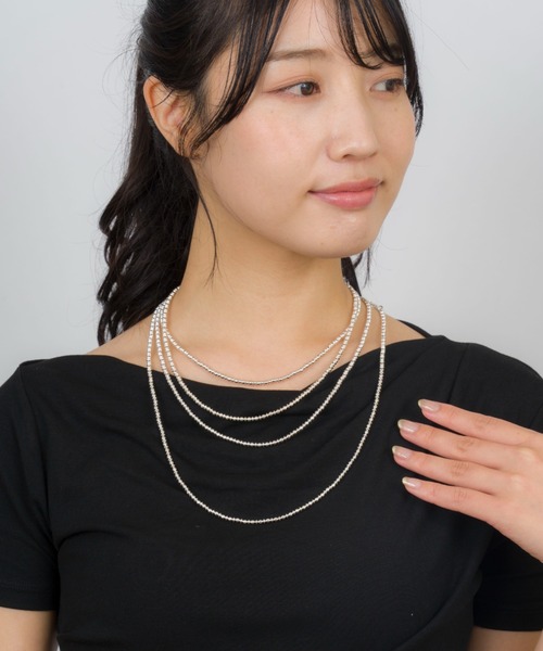 Harpo(アルポ)の「【Harpo/アルポ】ナバホパール シルバー ネックレス ビーズ3mm(ネックレス・レディース・シルバー・FREE)」の14枚目の写真