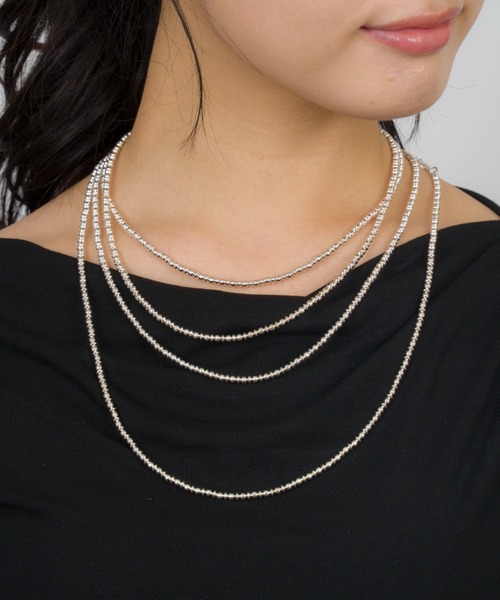 Harpo(アルポ)の「【Harpo/アルポ】ナバホパール シルバー ネックレス ビーズ3mm(ネックレス・レディース・シルバー・FREE)」の15枚目の写真