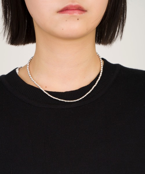 Harpo(アルポ)の「【Harpo/アルポ】ナバホパール シルバー ネックレス ビーズ3mm(ネックレス・レディース・シルバー・FREE)」の7枚目の写真