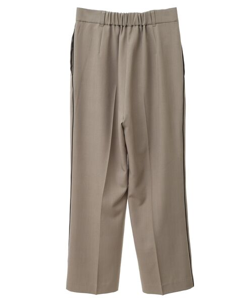 YECCA VECCA（イェッカヴェッカ）の「サイドラインストレートパンツ（スラックス・レディース・グレイッシュベージュ/ネイビー・S/M/M-L）」の19枚目の写真