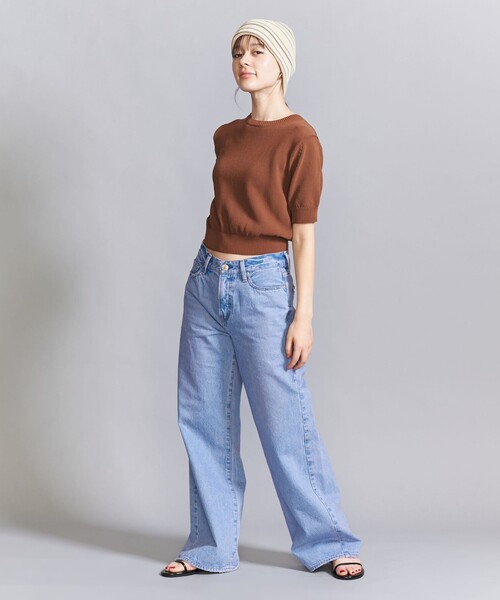 RACAL(ラカル)の「<RACAL>マルチボーダー リバーシブル ニットキャップ(ニットキャップ/ビーニー・レディース・ベージュ/ブラック・FREE)」の4枚目の写真
