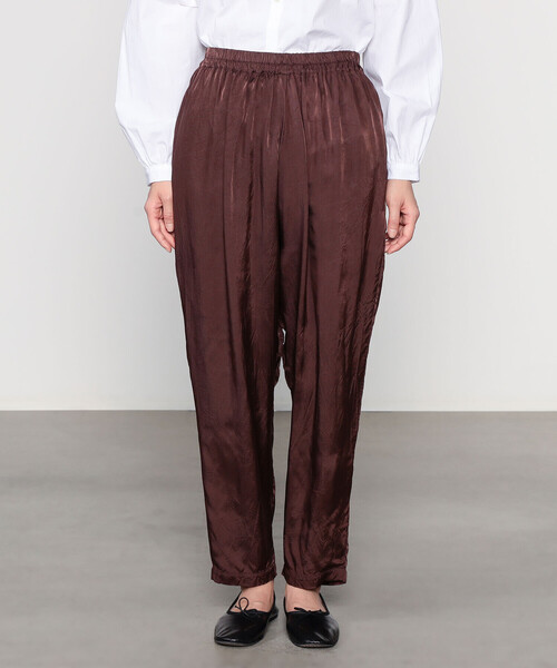 GALLEGO DESPORTES（ギャレゴデスポート）の「GALLEGO DESPORTES | 〈別注〉 レーヨン イージーパンツ WOMEN（その他パンツ・レディース・ダークブラウン/カーキ・S）」の9枚目の写真