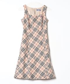 バーバリーロンドンブルーレーベル　キャミソールワンピース ノバチェック BURBERRY バーバリーロンドンブルーレーベル キャミソール ノバ
