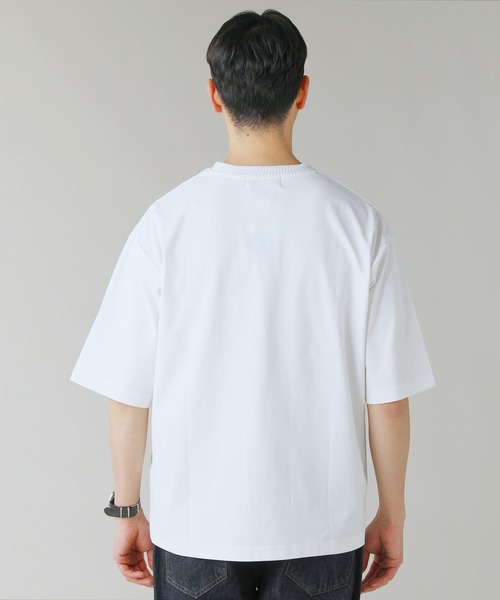LIL VENDARS(リルヴェンダース)の「Buyer's Select/【接触冷感/速乾/UVカット/イージーケア】ポンチリブ襟半袖Tシャツ(Tシャツ/カットソー・メンズ・ブルー/スミクロ/ホワイト/グリーン・M/L/LL)」の22枚目の写真