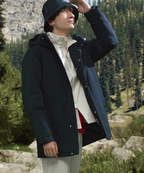 AIGLE(エーグル)の「防水 透湿 防風 GORE-TEX ゴアテックス フーデッドダウンジャケット RP(ダウンジャケット/コート・メンズ・モスグリーン/ブラック・S/L/XL/M)」の14枚目の写真