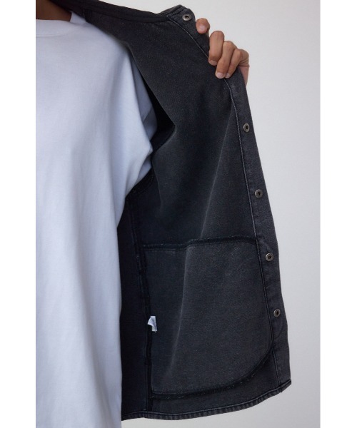 AZUL by moussy(アズールバイマウジー)の「AZUL DENIM ショートモッズ 秋服 春服 ブルゾン デニム パーカー(ブルゾン・メンズ・ブラック/ブルー・FREE)」の14枚目の写真