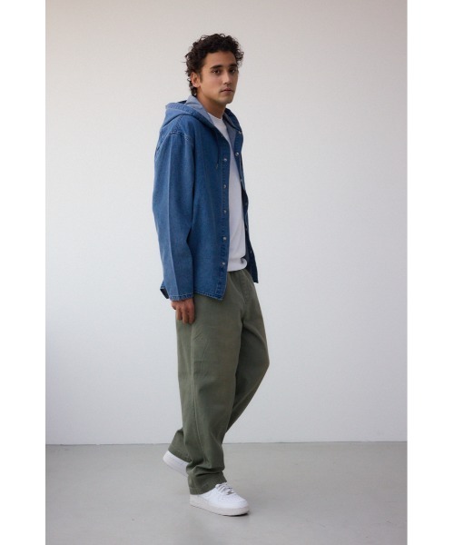 AZUL by moussy(アズールバイマウジー)の「AZUL DENIM ショートモッズ 秋服 春服 ブルゾン デニム パーカー(ブルゾン・メンズ・ブラック/ブルー・FREE)」の17枚目の写真