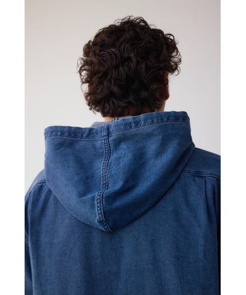 AZUL by moussy(アズールバイマウジー)の「AZUL DENIM ショートモッズ 秋服 春服 ブルゾン デニム パーカー(ブルゾン・メンズ・ブラック/ブルー・FREE)」の22枚目の写真